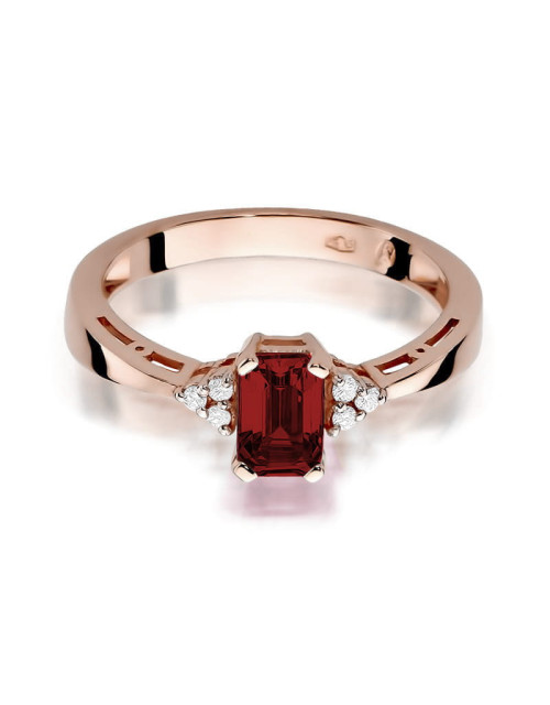 Pierscionek W0002-Granat