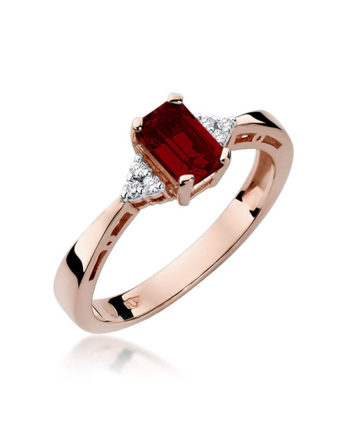 Pierscionek W0002-Granat