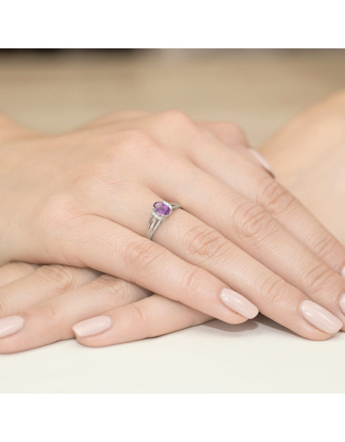 Pierscionek W0005-AMETYST