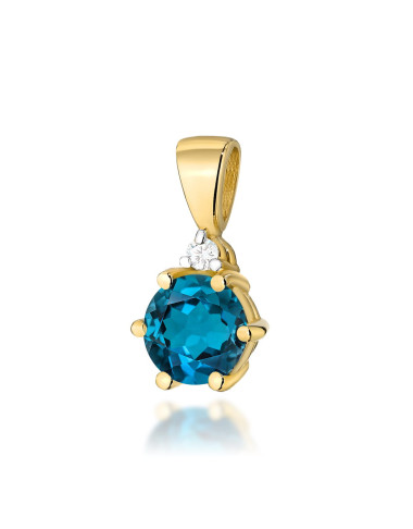 ZAWIESZKA Z0076, TOPAZ LONDON BLUE 0,50 ct