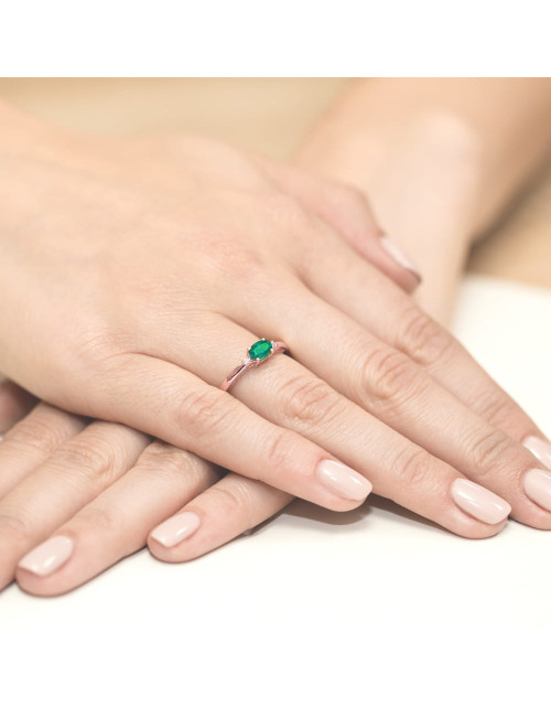 Pierscionek W0006-SZMARAGD