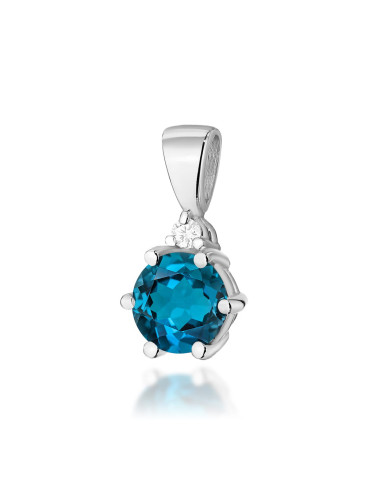 ZAWIESZKA Z0076B, TOPAZ LONDON BLUE 0,50 ct