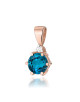ZAWIESZKA Z0076R, TOPAZ LONDON BLUE, 0,50 ct