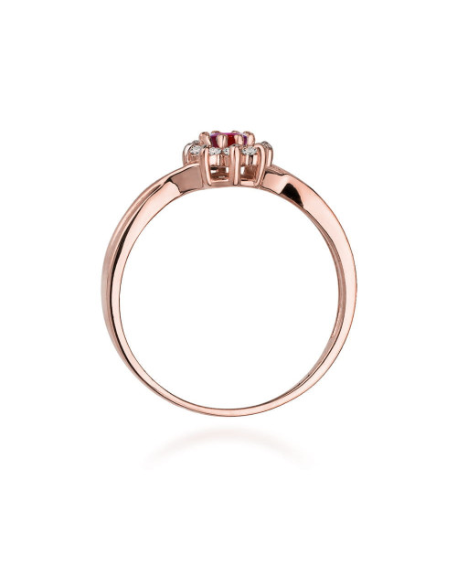 Pierscionek W0072-RUBIN