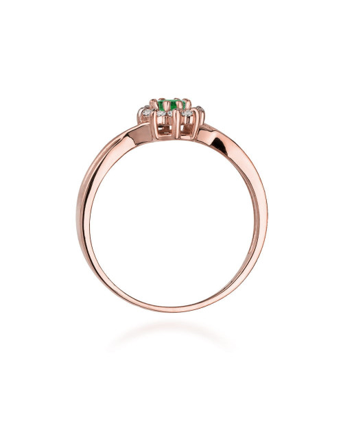 Pierscionek W072-SZMARAGD