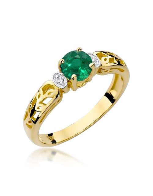 Pierscionek W014- SZMARAGD