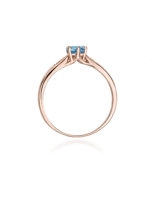 Pierscionek W0074-TOPAZ LONDON BLUE