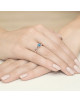 Pierscionek W0074-TOPAZ LONDON BLUE