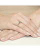 Pierscionek W0074-TOPAZ LONDON BLUE
