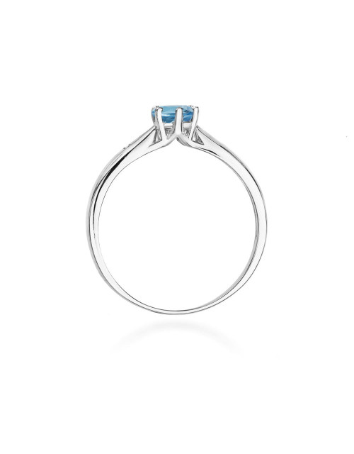 Pierscionek W0074-TOPAZ LONDON BLUE