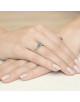 Pierscionek W0074-TOPAZ LONDON BLUE