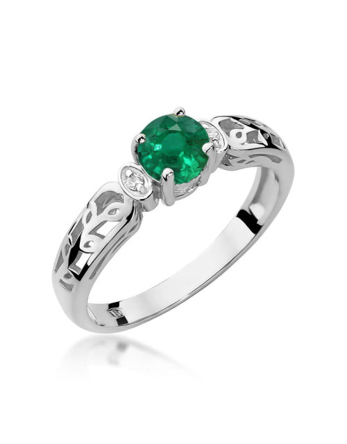 Pierscionek W014- SZMARAGD