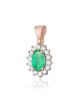 ZAWIESZKA Z0182R SZMARAGD, 0,40 ct