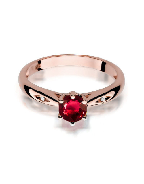 Pierscionek W0074-RUBIN
