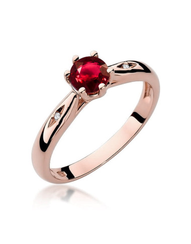 Pierscionek W0074-RUBIN