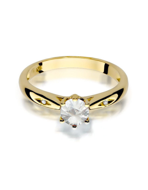 Pierscionek W0074-SZAFIR BIAŁY