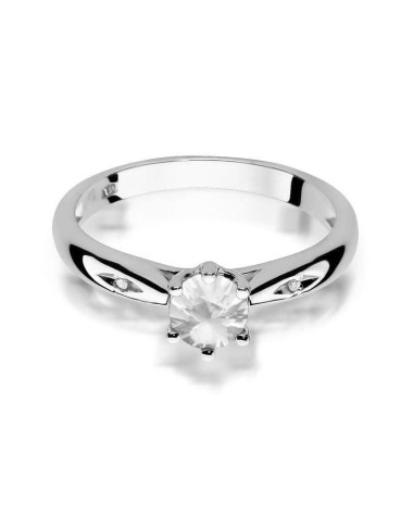 Pierscionek W0074-SZAFIR BIAŁY