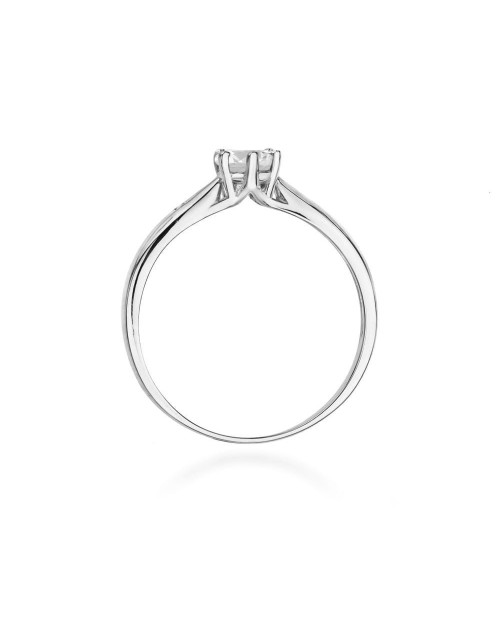 Pierscionek W0074-SZAFIR BIAŁY