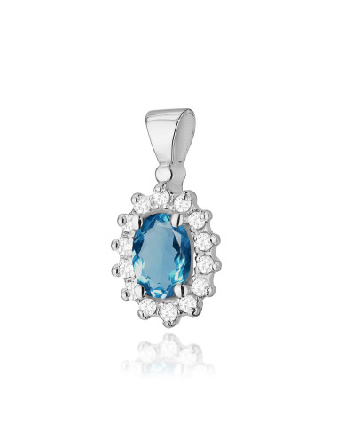 ZAWIESZKA Z0182B TOPAZ LONDON BLUE, 0,50 ct