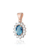 ZAWIESZKA Z0182R TOPAZ LONDON BLUE, 0,50 ct