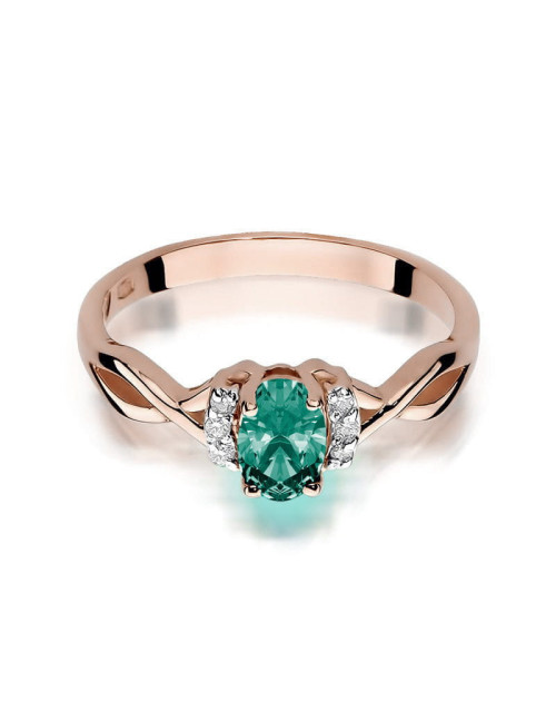 Pierscionek W019-SZMARAGD