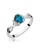 Pierscionek W0019-TOPAZ LONDON BLUE