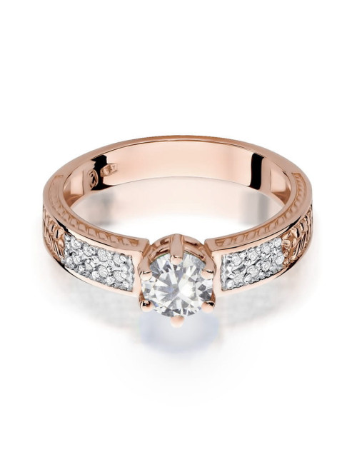 Pierscionek W0075-SZAFIR BIAŁY