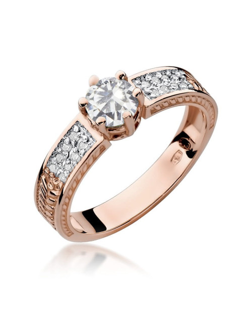 Pierscionek W0075-SZAFIR BIAŁY