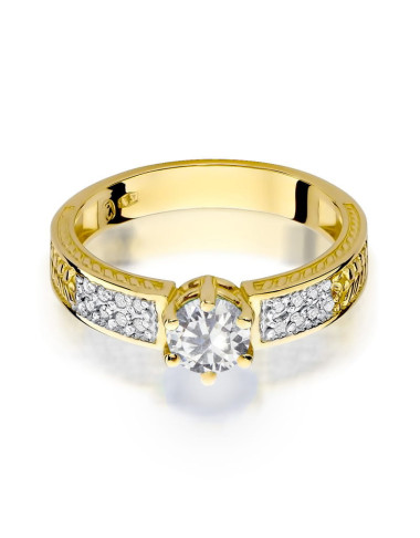 Pierscionek W0075-SZAFIR BIAŁY