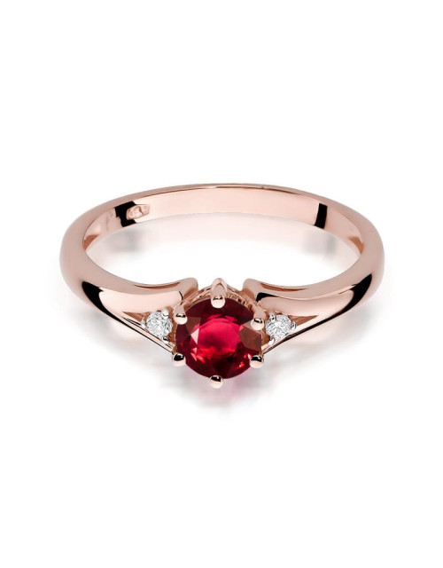 Pierscionek W0076-RUBIN