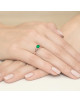 Pierscionek W076-SZMARAGD