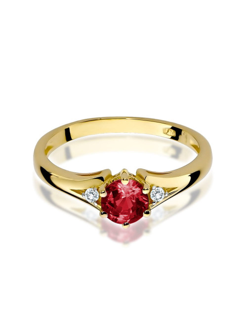 Pierscionek W0076-GRANAT