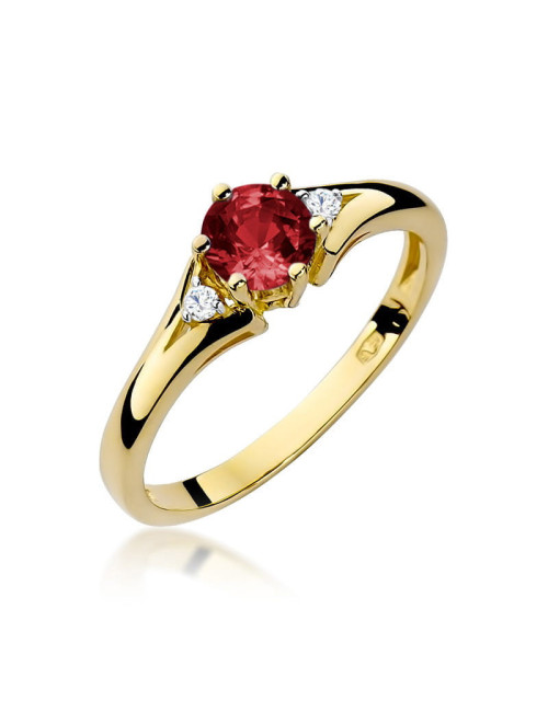 Pierscionek W0076-GRANAT