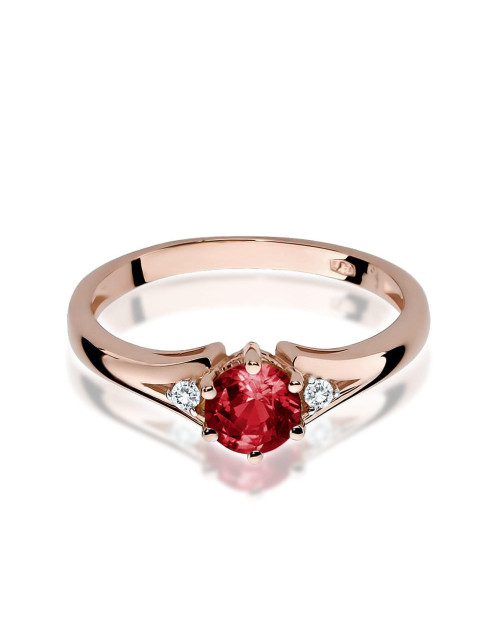 Pierscionek W0076-GRANAT