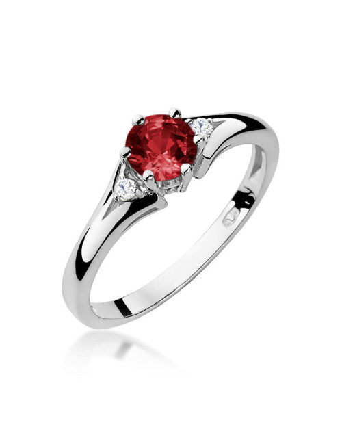 Pierscionek W0076-GRANAT