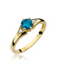 Pierscionek W0076-TOPAZ LONDON BLUE