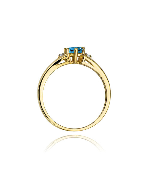 Pierscionek W0076-TOPAZ LONDON BLUE