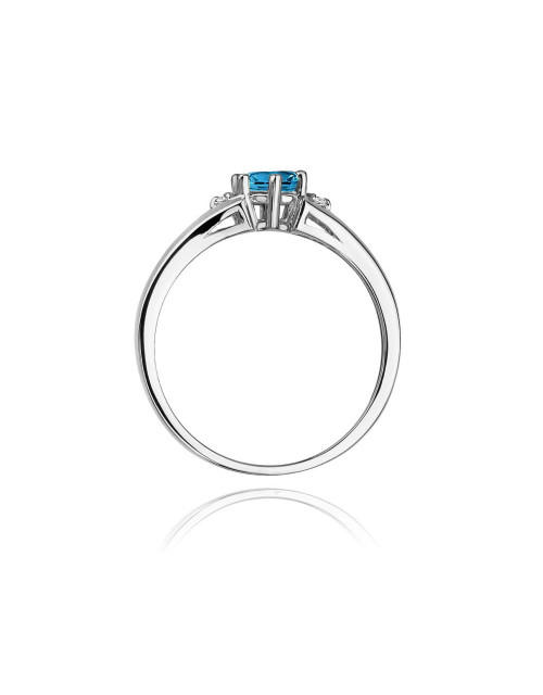 Pierscionek W0076-TOPAZ LONDON BLUE