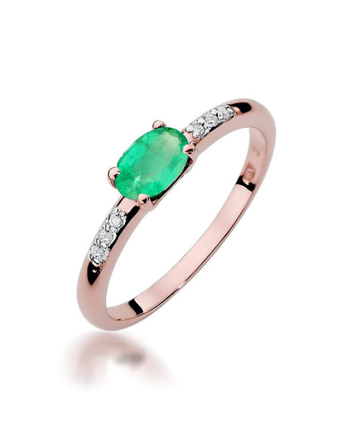 Pierscionek W077-SZMARAGD