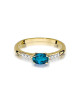 Pierscionek W0077-TOPAZ LONDON BLUE