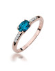 Pierscionek W0077-TOPAZ LONDON BLUE