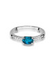 Pierscionek W0077-TOPAZ LONDON BLUE