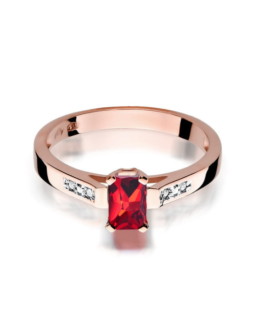 Pierscionek W0078-RUBIN