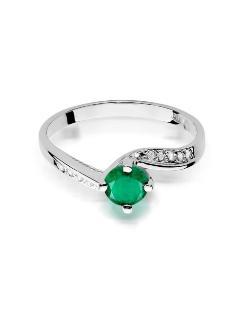 Pierscionek W084-SZMARAGD