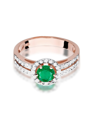 Pierscionek W087-SZMARAGD