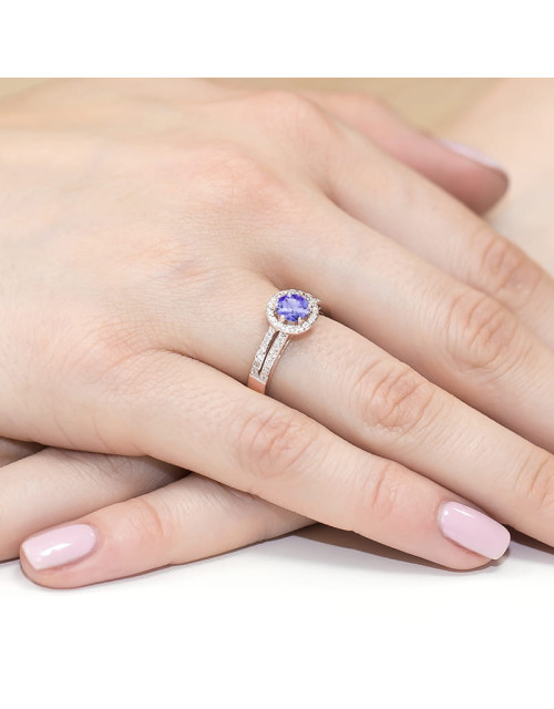 Pierscionek W0087-TANZANIT