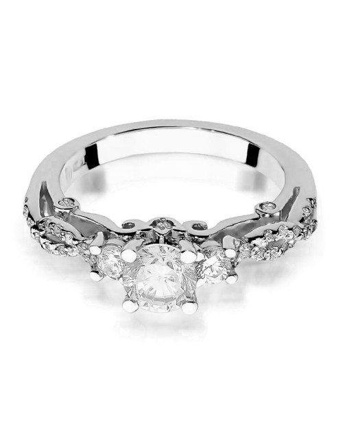 Pierscionek W0023-BIAŁY SZAFIR