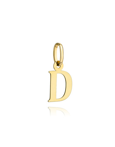 Zawieszka złota literka D (Gramatura: 0.25)