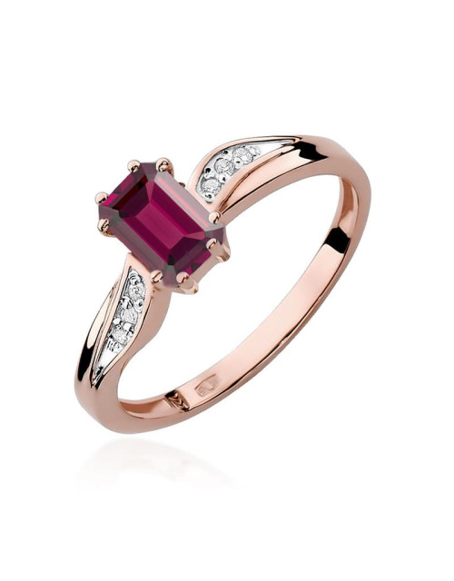 Pierscionek W0094-GRANAT