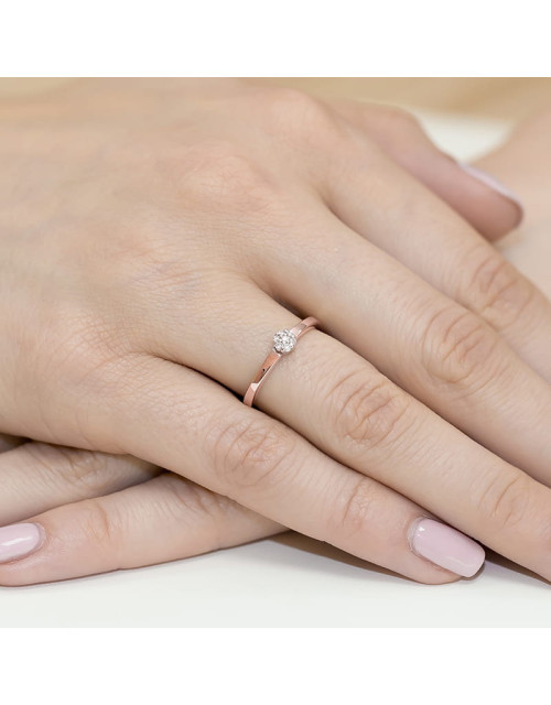 Pierscionek W100-0,04ct